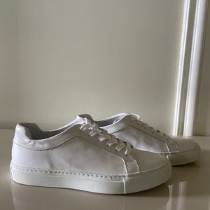 Womens M. Gemi The Palestra Due White Leather Sneakers - Size 37.5
